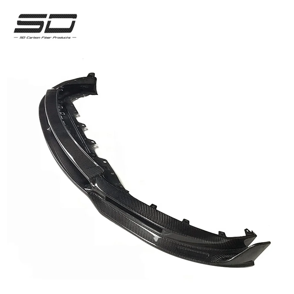 High Quality Car Accessories M Style Carbon Fiber Body Kit Front Car Bumper Lip Spoiler For Maserati Levante