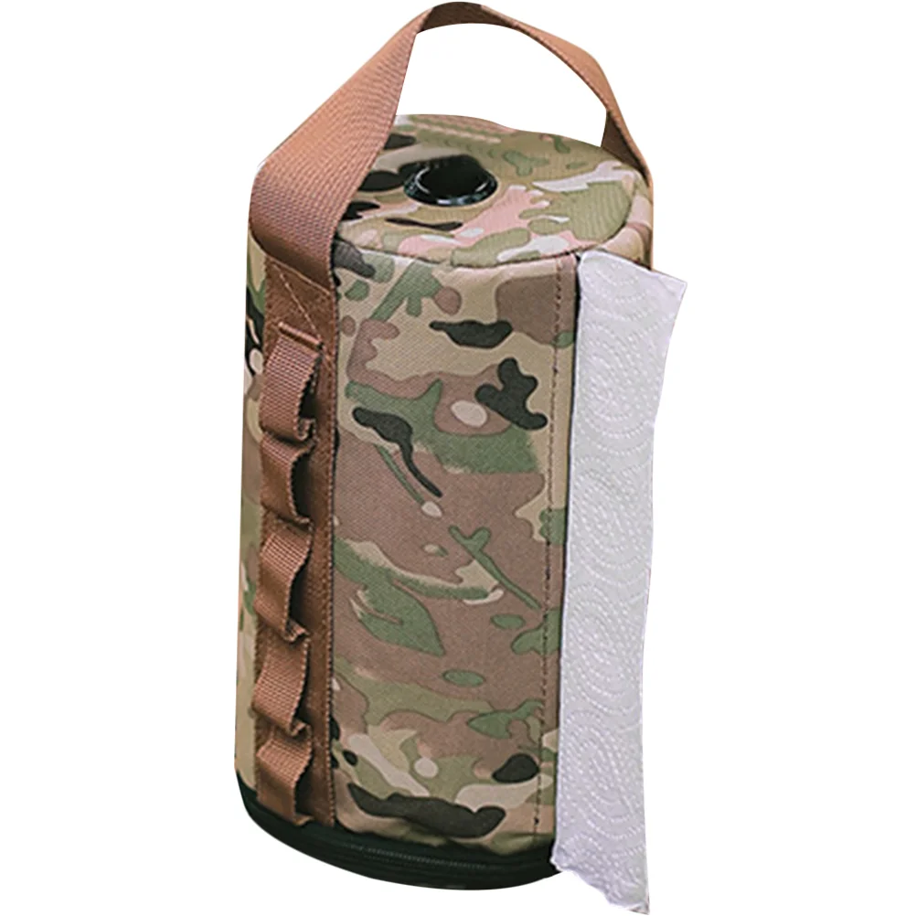 

Outdoor Paper Box Desktop Holder Wet Wipes Dispenser Tissue Hiking Bag Polyester Cloth Camouflage Container Office