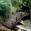 Miniature Chicken Coop Wood Arch Bridge Outdoor Scene Model Micro Landscape Fairy Garden Decor Dollhouse Decoration Accessories 2