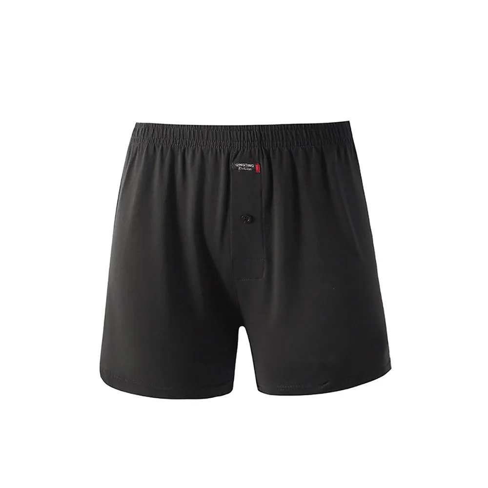 100% Cotton Pajama Pants 4XL Loose Comfortable Boxers & Briefs Breathable Buttoned Crotch Bottom Men's Panties Sleep Underwear