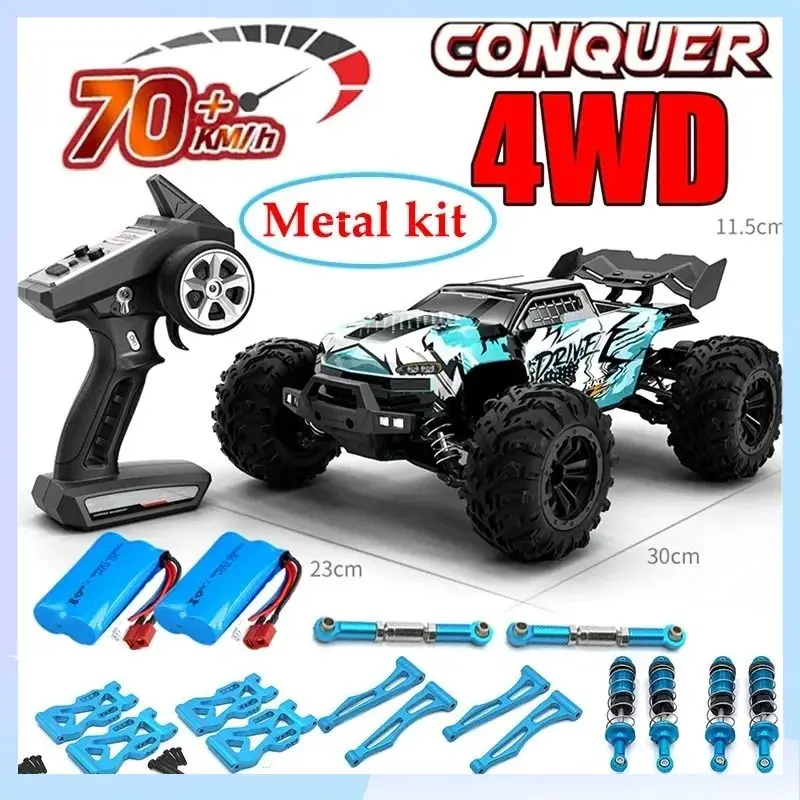 1:16 70 Km/H O 50 Km/H 4Wd Rc Auto Con Telecomando A Led Auto Ad Alta Velocità Drift Monster Truck Per Bambini Vs Wltoys 144001 Giocattoli