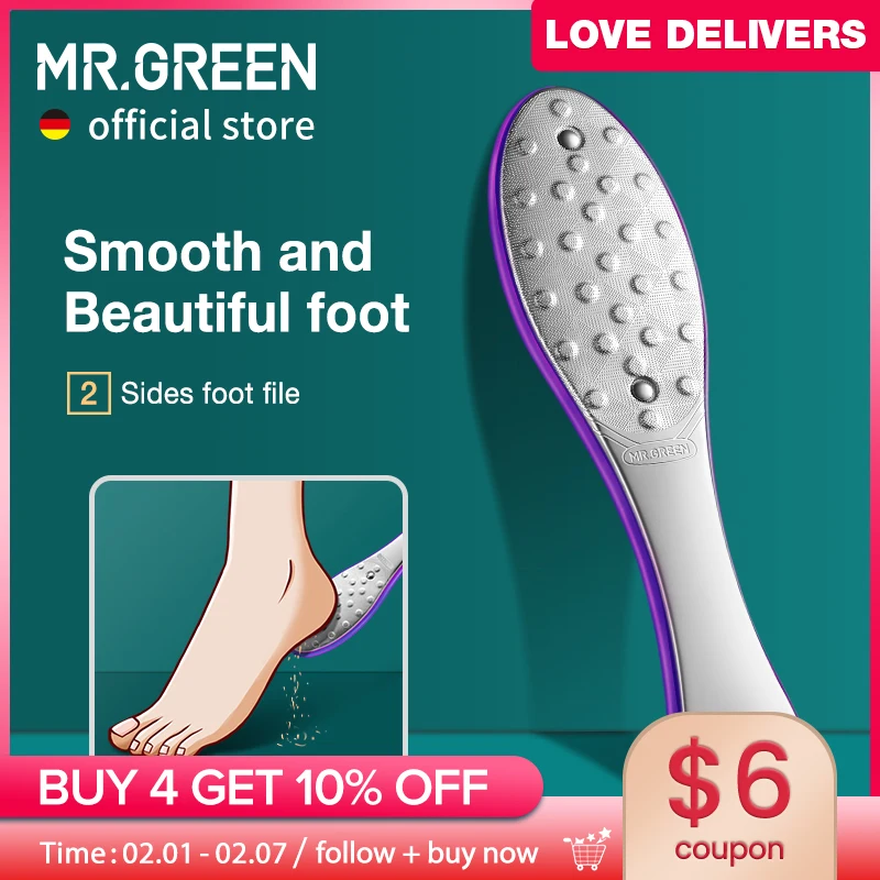 MR.GREEN 페디큐어 풋 케어 도구 풋 파일 Rasps 캘러스 데드 풋 스킨..