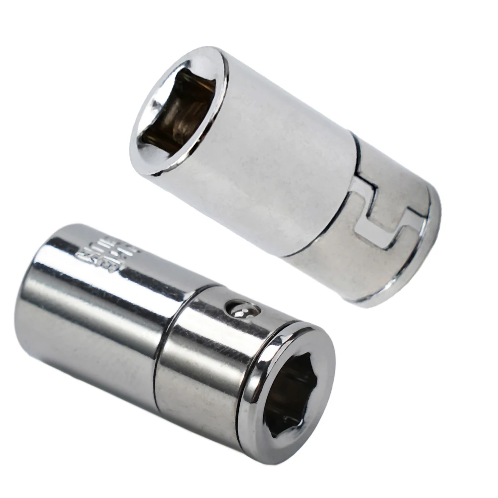 

2PCS 1/4" Square Drive To 1/4" Hex Shank Socket Bits Converter Quick Release Screwdriver Holder Impact Socket Conversion Adapter