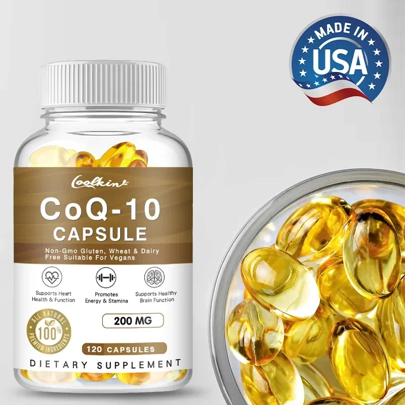

Extra Strength CoQ10 Supplement 200 mg - Stable, Highly Absorbable Form Suitable for Men and Women Non-GMO