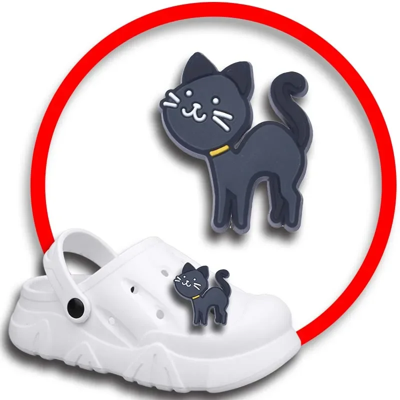 

Упаковка булавок для Crocs, шармы, аксессуары для обуви, милая кошка, украшение для джинсов, Женская застежка, Детские сувениры, мужские значки, подарок для мальчика и девочки