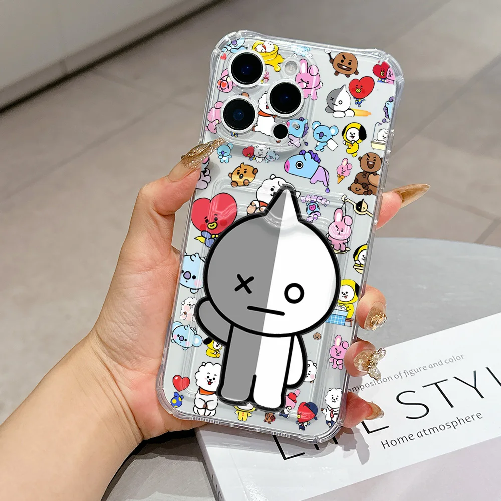 Cartoon B-BTS Card Holder Case - Stylish & Durable Cover