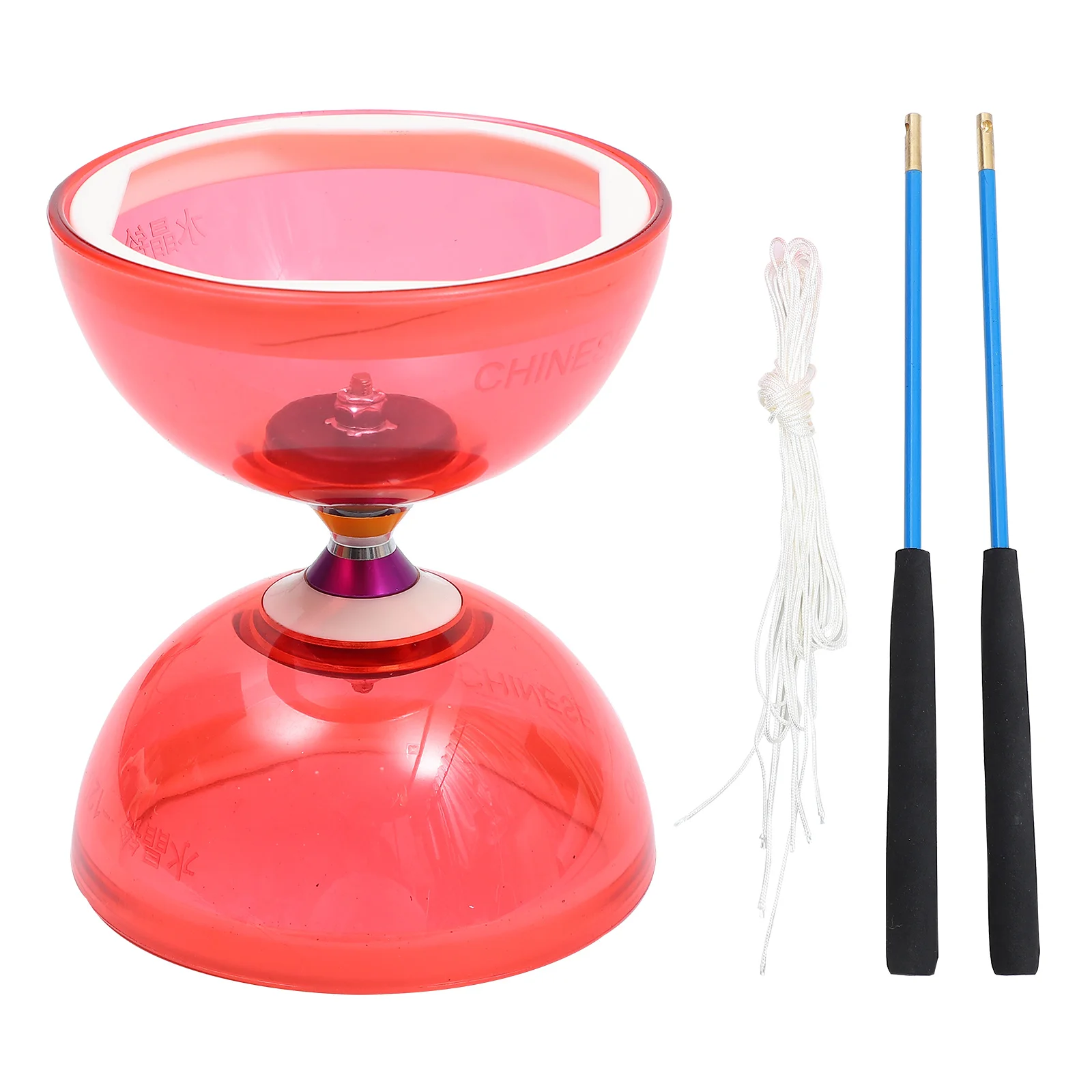 Double Wheel Diabolo Toy Crystal Bearing Kids Beginners Chinese YoYo Juggling Trick Diabolo Hobby Collectibles Yoyo