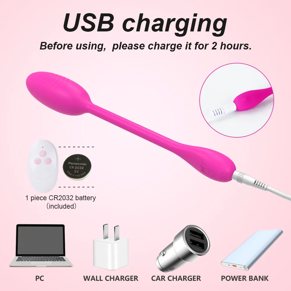 Vibratore a proiettile Clitoride Telecomando Vibrante Uova d'amore Massaggiatore del punto G Stimolatore vaginale Giocattoli sessuali indossabili per_voghion.com