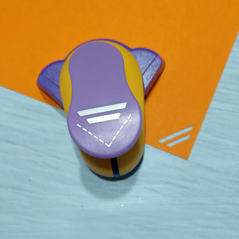 Double ligne égale coin artisanat poinçon courbe bricolage bordure trou poinçon coupe-papier gaufrage cortador de papel de scrapbook