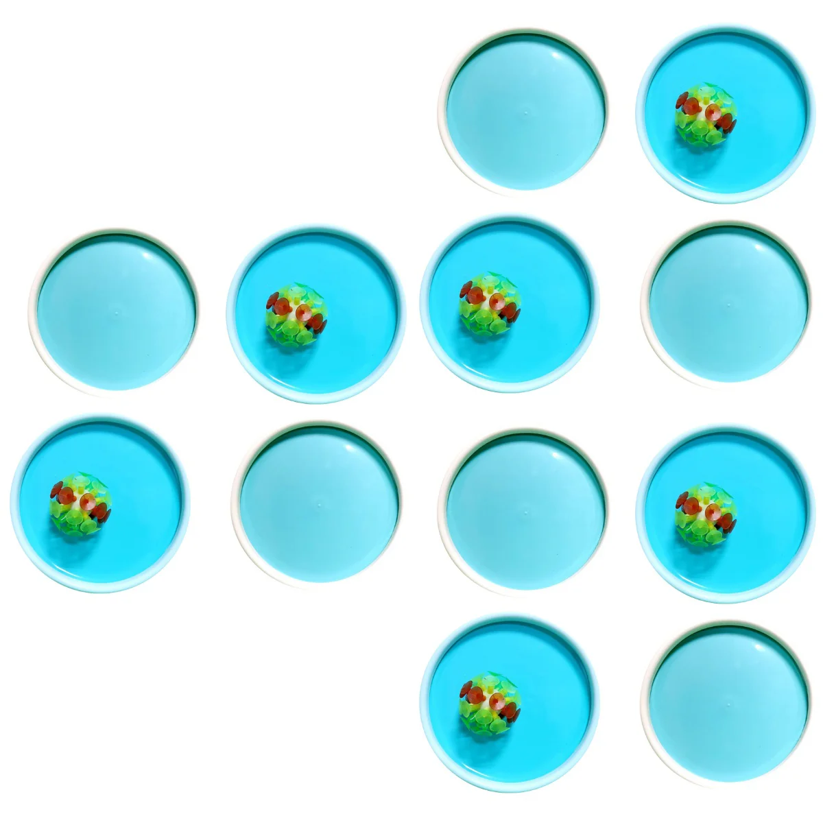 3pcs Toy Sticky Cricket Sucker Ball Throw and Catch Interactive Toy Stick Ball for Children Blue