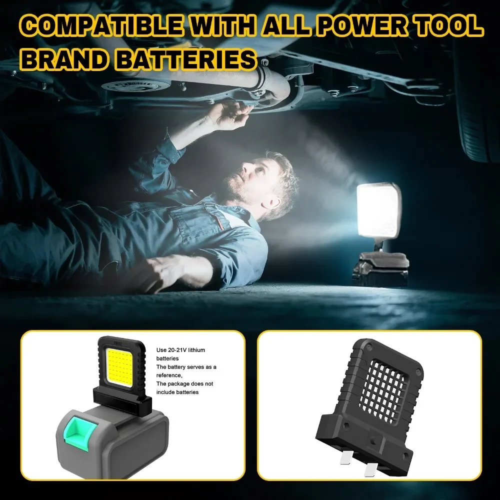 Power Tool Accessories Parts For Makita 18V DeWALT 20V Milwaukee Bosch M18 Lithium Battery Case Work Lamp