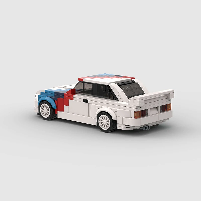 어린이 퍼즐 조립 레이싱 빌딩 블록, 스피드 챔피언 E30 M3 DTM