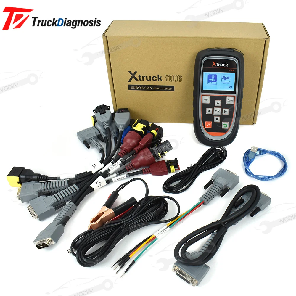 

For Xtruck Y006 EURO 6 CAN J1939 Sensor Tester New Upgrade Truck Nitrogen Detector Test NOx PM Urea Level Exhaust Temperature