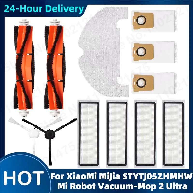 Per Xiaomi Mi Robot Vacuum-Mop 2 Ultra Main Side Brush Filtro Hepa Mop Rag Dust Bag Cleaner Pezzi Di Ricambio Accessori Muslimah