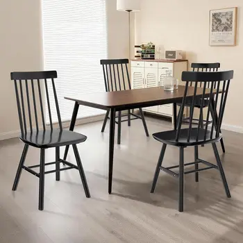 Black Farmhouse Windsor Dining Chairs 1