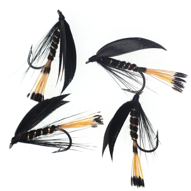 6pcs Wet Fly Fishing Flies Black Duck Wing Pheasant Tippets Tail for Bass  Trout Salmon Panfish #14 Fly Tying Hook Nymph Mayfly - AliExpress