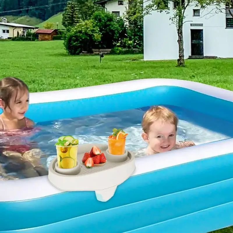 Hot Tub Tray Hot Tub Side Table Nonslip Drink Cup Holder Drink Caddy With Cup Holders Bathtub Spa Accessories And Supplies