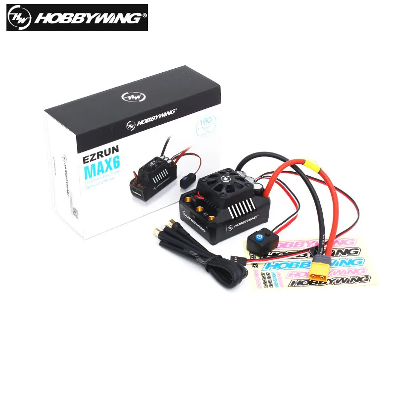 100% original Hobbywing EZRUN Max6 V3 160A Speed Controller Waterproof Brushless ESC for 1/6 RC Car |