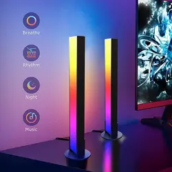Smart RGB Night Light LED Sound Control Lights Music Rhythm Lamp With Music Modes Bluetooth Color Light Bars for  Desktop Decor