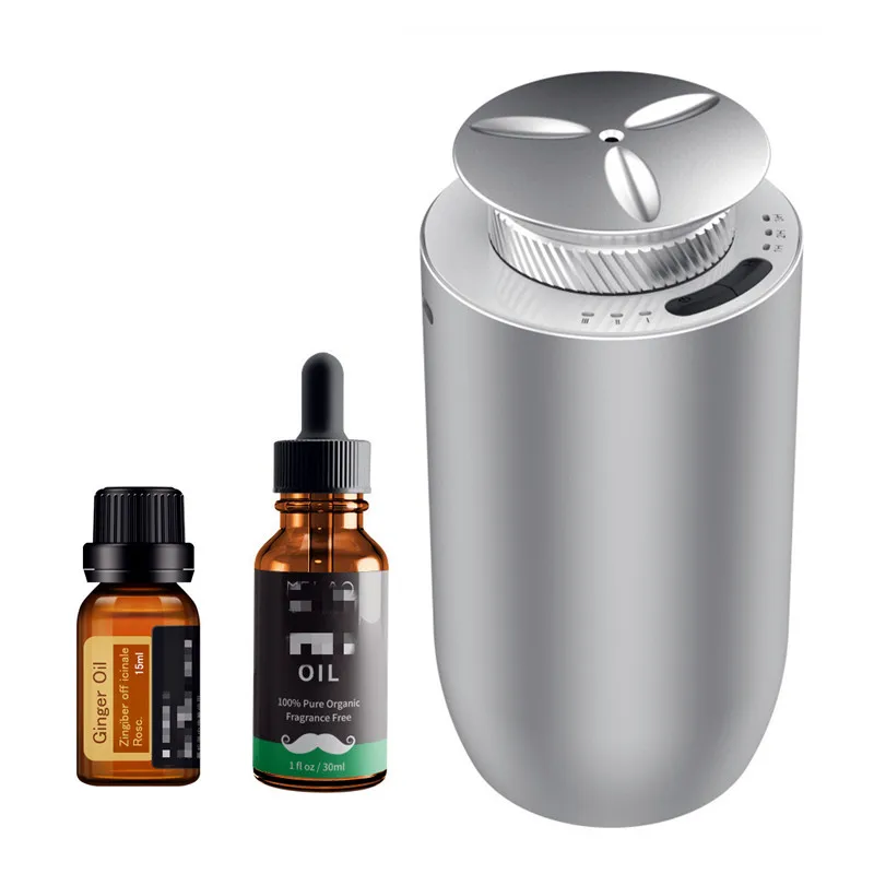 WaterlessDiffuserAromaUSBAluminumScentNebulizerCarDiffuser