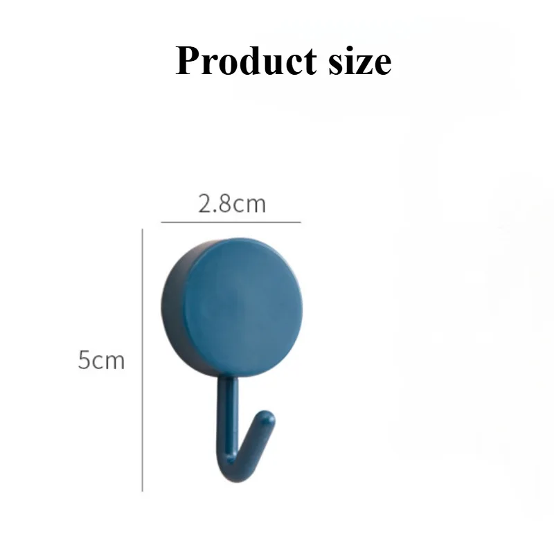 Creative bathroom nail free hook Nordic style wall scratch free adhesive clothes hook magic adhesive