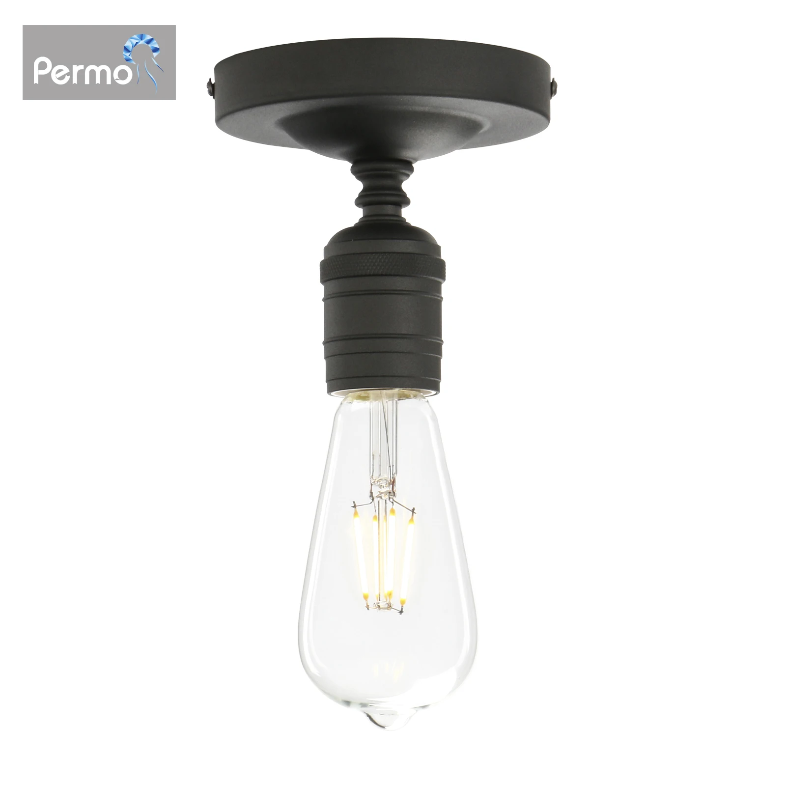 

Permo Vintage industrial metal wall light, retro industrial recessed light 1 mini ceiling light