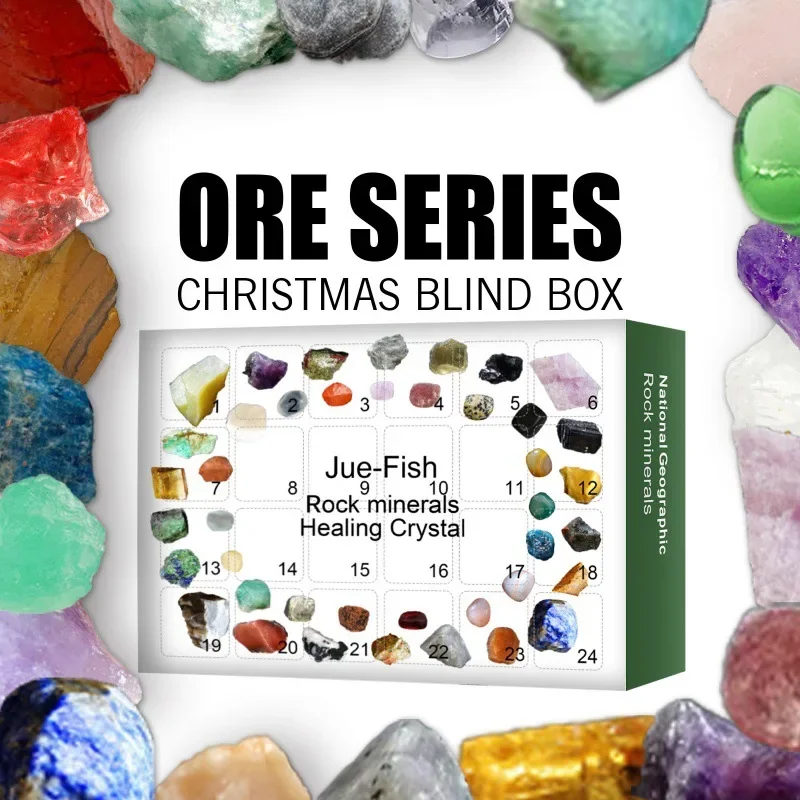 Natural Stone Mineral Collection Advent Calendar for Kids