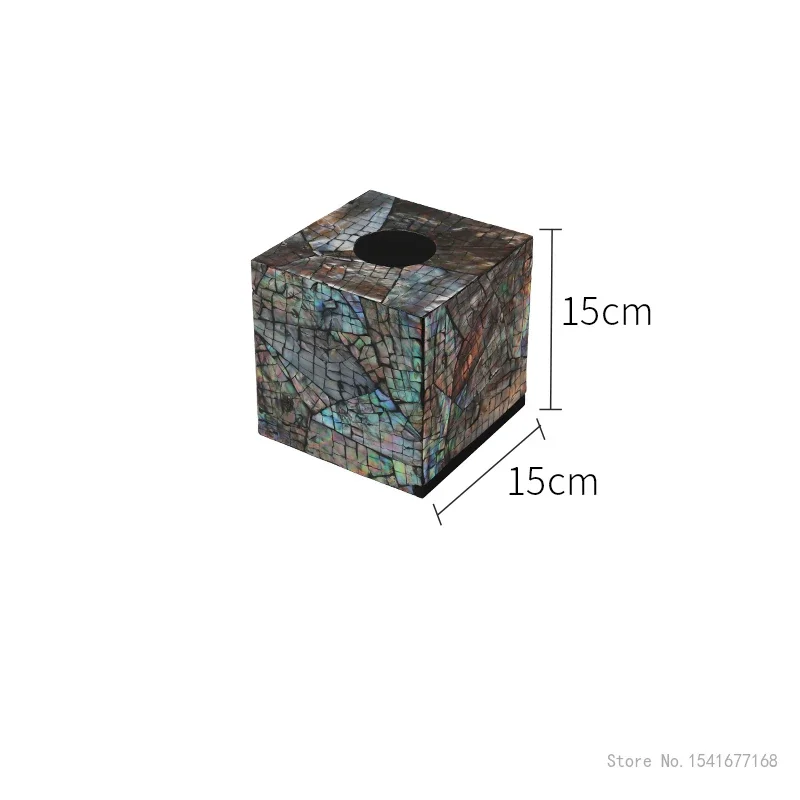 Creative Shell Tissue Box for Home Decoration Modern European Light Living Room Bedroom Hotel Napkin Box, Tea, Dining Table, 1Pc