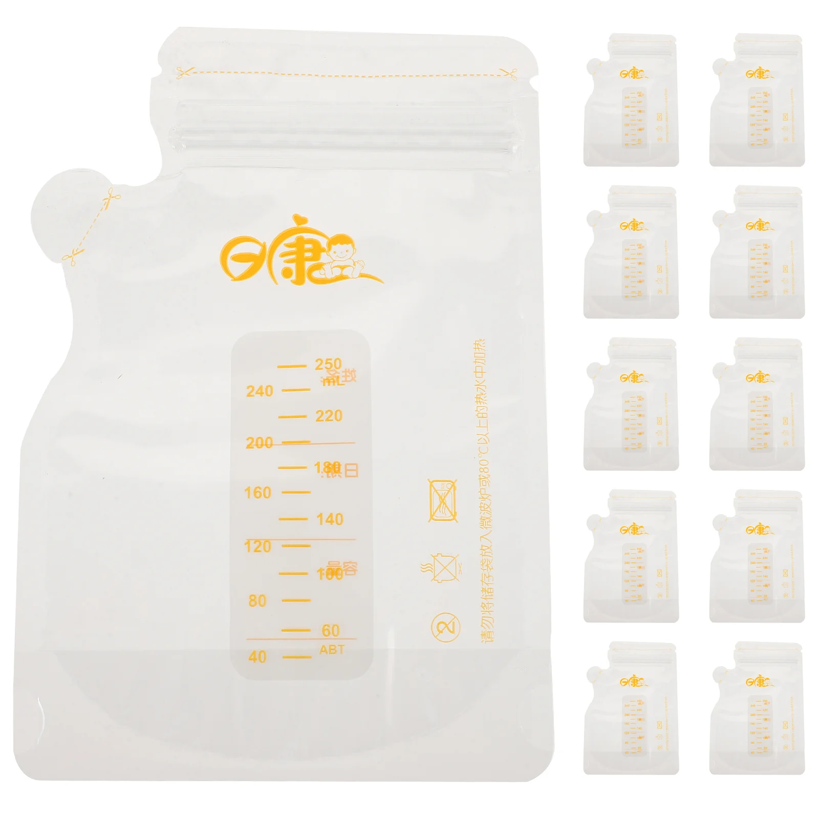 

30 Pcs Breastfeeding Breastmilk Storage Bag Breast Milk Storage Bag Bags Refrigerator Breastmilk Freezing Ldpe Fridge Freezer