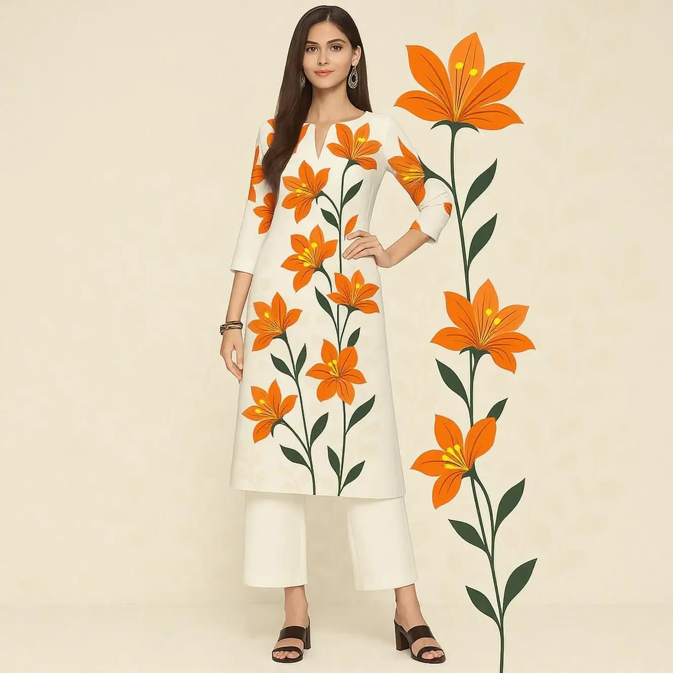 Muslim Women Casual Comfortable Kurt Dress Straight Tube Ethnic All Occasions Such As Birthday Wedding Aidilfitri Abaya - Image 6