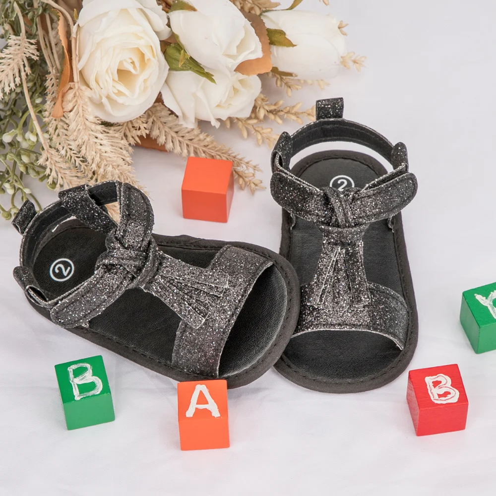 Summer Baby Toddler Shoes 0-18 Months Baby Soft Bottom Non-slip Head Wrapped Anti-collision Hundred Sandals Classic Bear Shoes 5