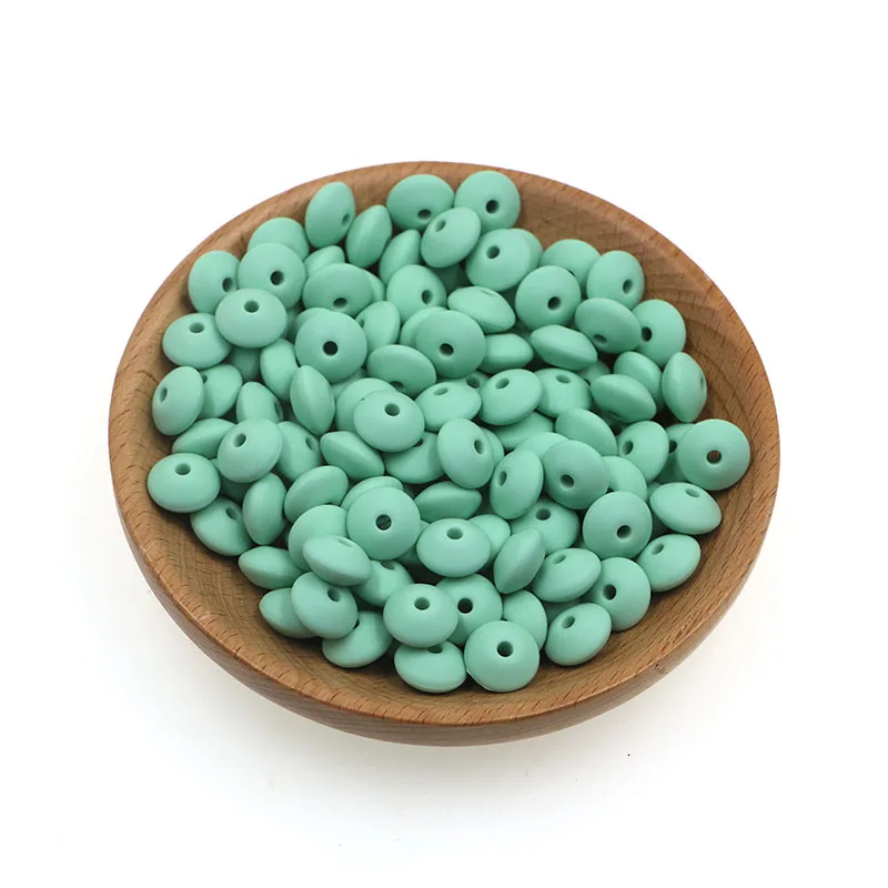 Silicone Lentil Spacer Beads for DIY Accessories (12mm, Multiple Quantities Available)