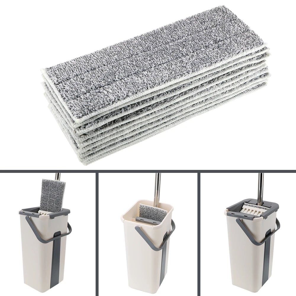 4 piece/6 piece Mop Accessories Home Cleaning Mop Replacement Pad Replacement Microfiber Pads Washable Spray Mop Pad 1