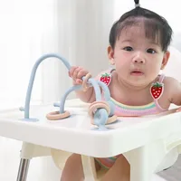 New Kids Wood Ring Soft Silicone Teether Toy Infant Teething Chewing Toy Baby Accessories Newborn Photography Baby Toys 1