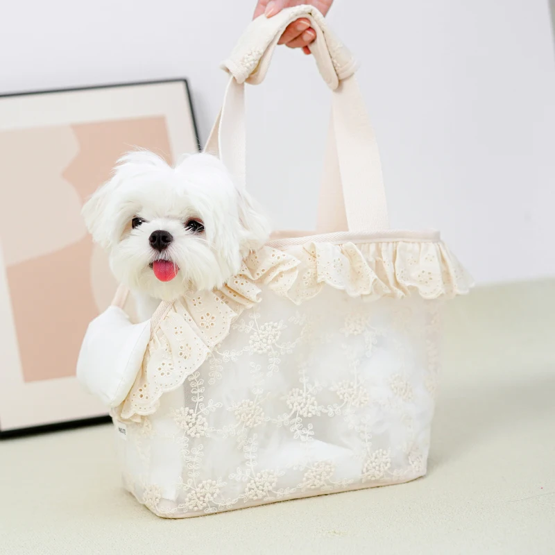 

Bags Puppy Carrier Dog Walking Cute Bags Pets Dogs Accessories Bags Lace Mini Carrier Bag for Dog Cute Chihuahua Pet Products