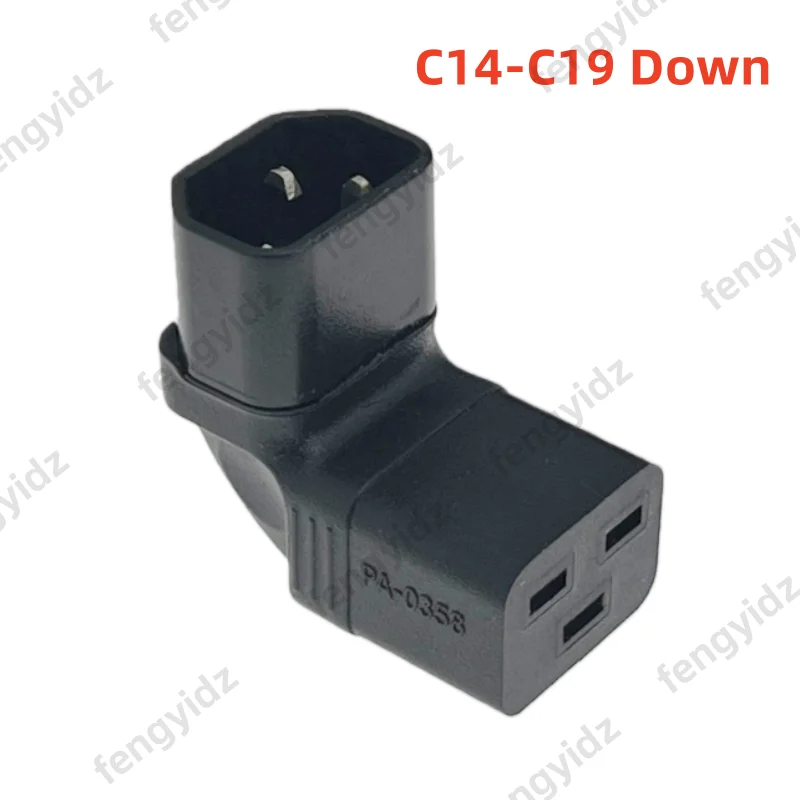 IEC320 C14 - C19 AC 전원 어댑터 플러그, C20 - C13 전원 남성-여성 변환기 연결, 90도 하향 각도 변환기 ? ? ?