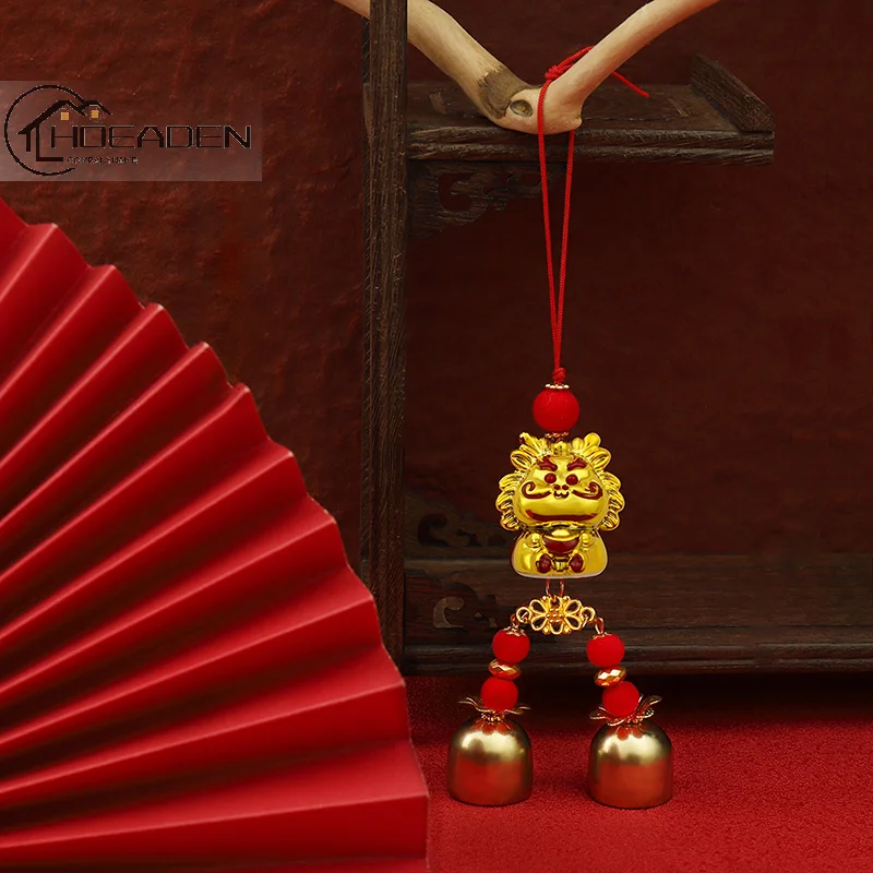 

1 шт. 2024 Год Дракона позолоченный пластиковый кулон в виде зодиака Дракон счастливый талисман для дома искусственная кожа новогодние подарки