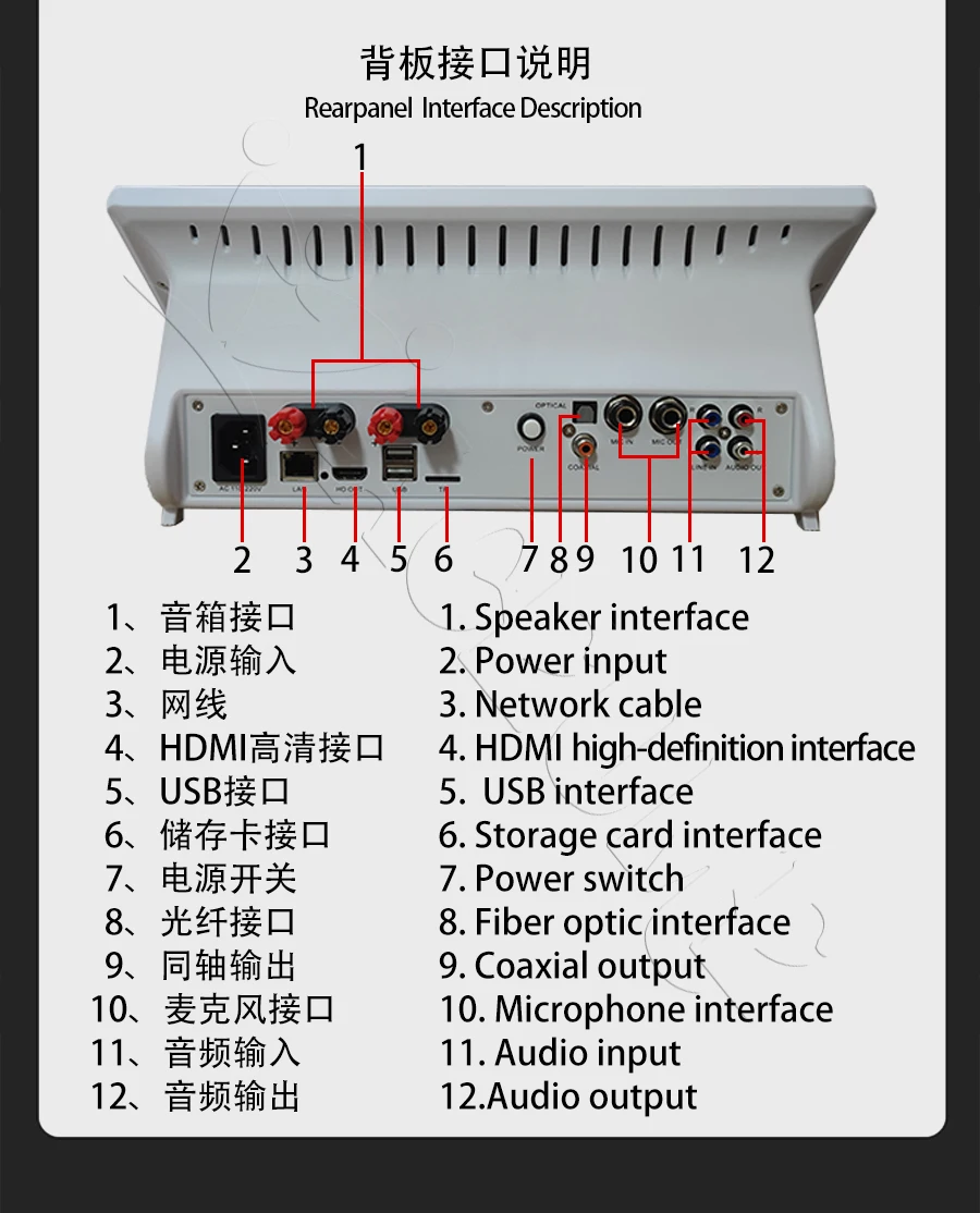 2TB 15.6" InAndon Karaoke Player, SSD,Mixing amplifier 5 in 1