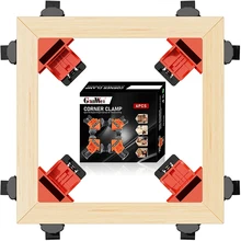 

4PCS Corner Clamps Woodworking Multifunction Fast Adjustable Quick Loaded Board Clip With 120/90/60 Degrees Clamp Accessories