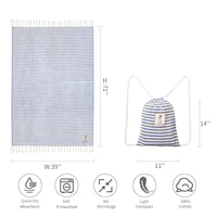 YEUZLICOTTON Hot Sale luxury Striped Tassel 100% cotton sauna spa bath towel For Home 100*180CM Travel Turkish Large beach towel 3