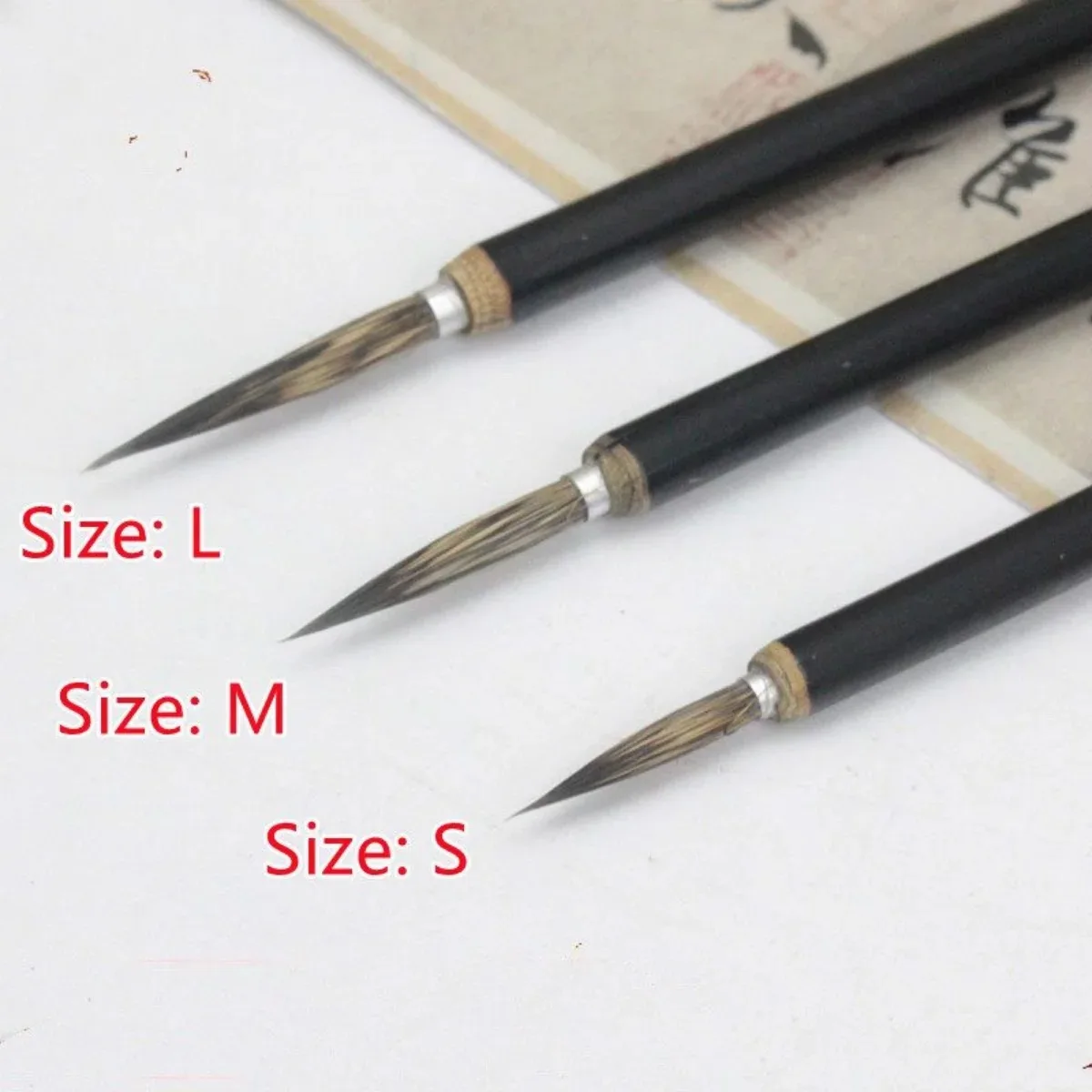 Pottery Tools 6Pcs Line Pen Copper Head Hook Calligraphy Brush Color Pottery Painting