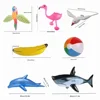 Inflatable Flamingo Toys for Children Inflatable Swimming Pool Float Toy Garden Pool Party  Decor Hawaiian Event Party Supplies 5