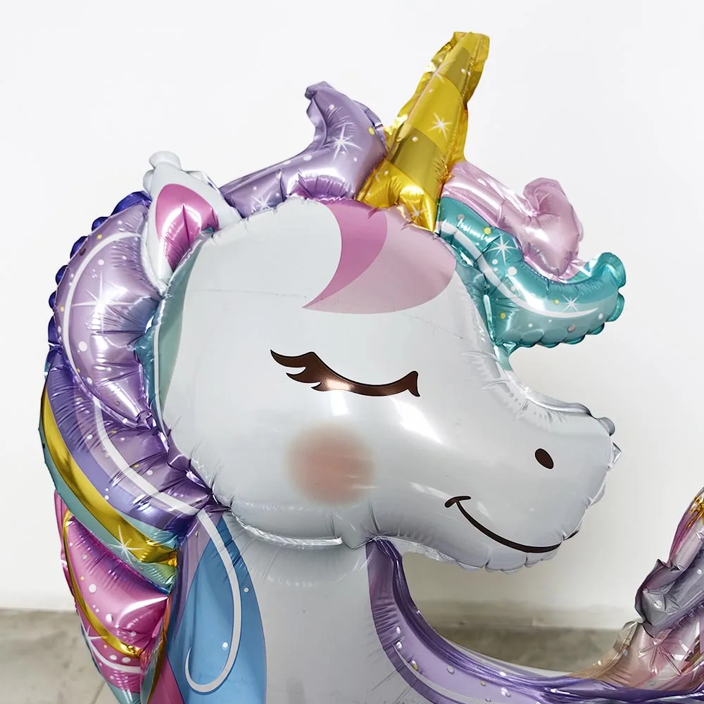 Giant Self Standing Unicor Balloons 26 Inchs Rainbow Unicon Balloons Baby Shower Unicor Themed Party Decors Birthday Favors