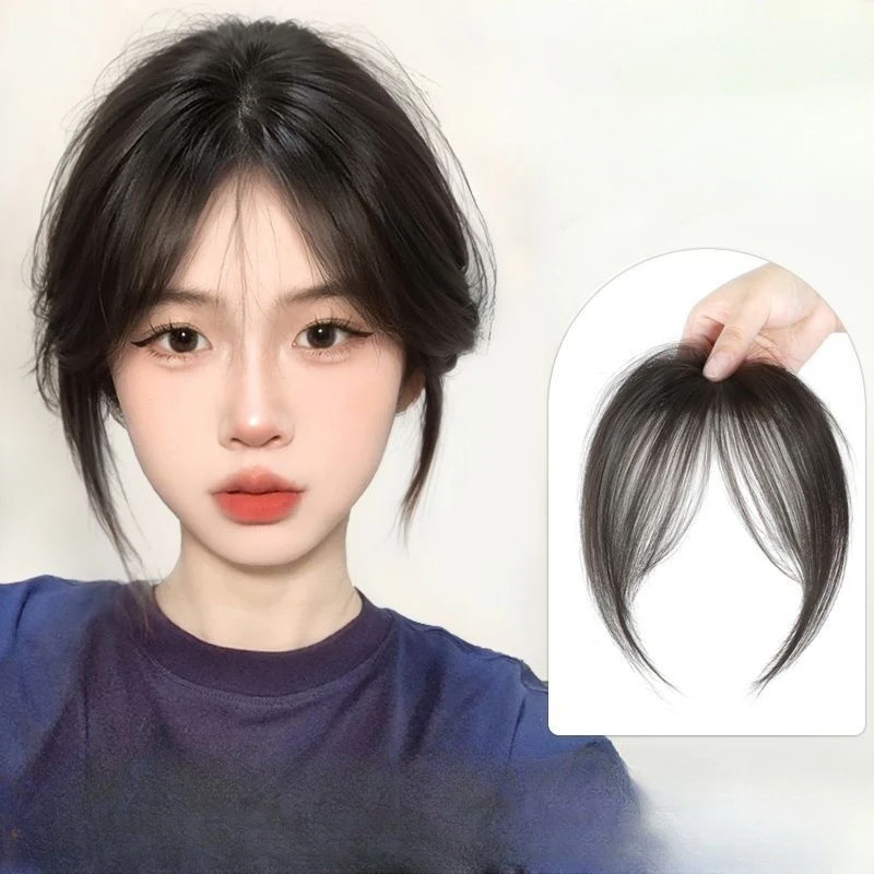 Clip-In Bang Extension Fake Bangs Fringe Synthetic Topper Hairpiece Women hair extensions