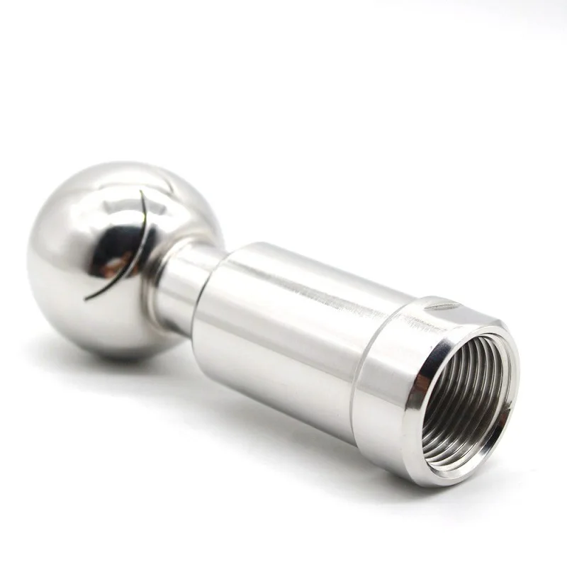 SS304 Stainless Rotary Spray Ball Sanitary Female Thread CIP Tank Cleaning Head 360 Degree Coverage Wash Fitting BSP1/2"-2" Inch