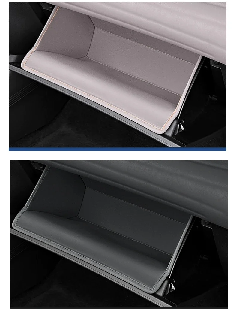 For Byd Yuan Plus Atto 3 2022-2025 Car Passenger Glove Box Storage Slot Pad Organizer Case Leather Protector Mat Wear Resistant