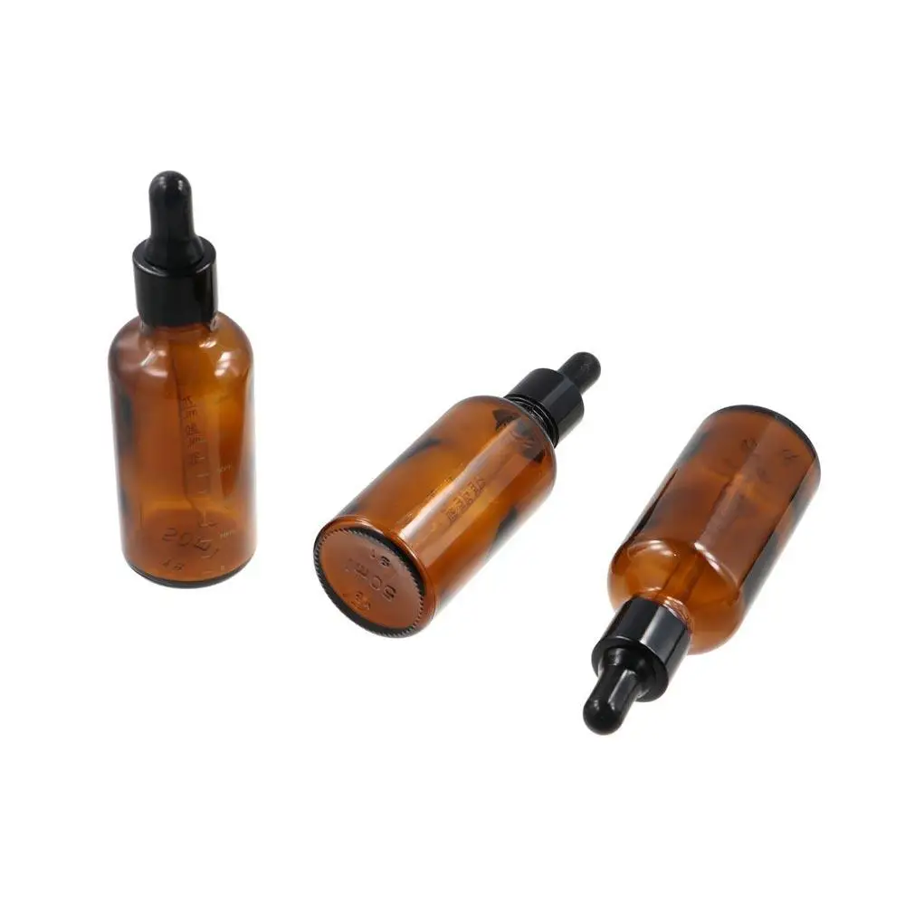 Cosmetic Containers Amber Glass Bottle Dropper Bottle with Scale Essential Oil Bottle  Bottle Liquid Pipette Bottle
