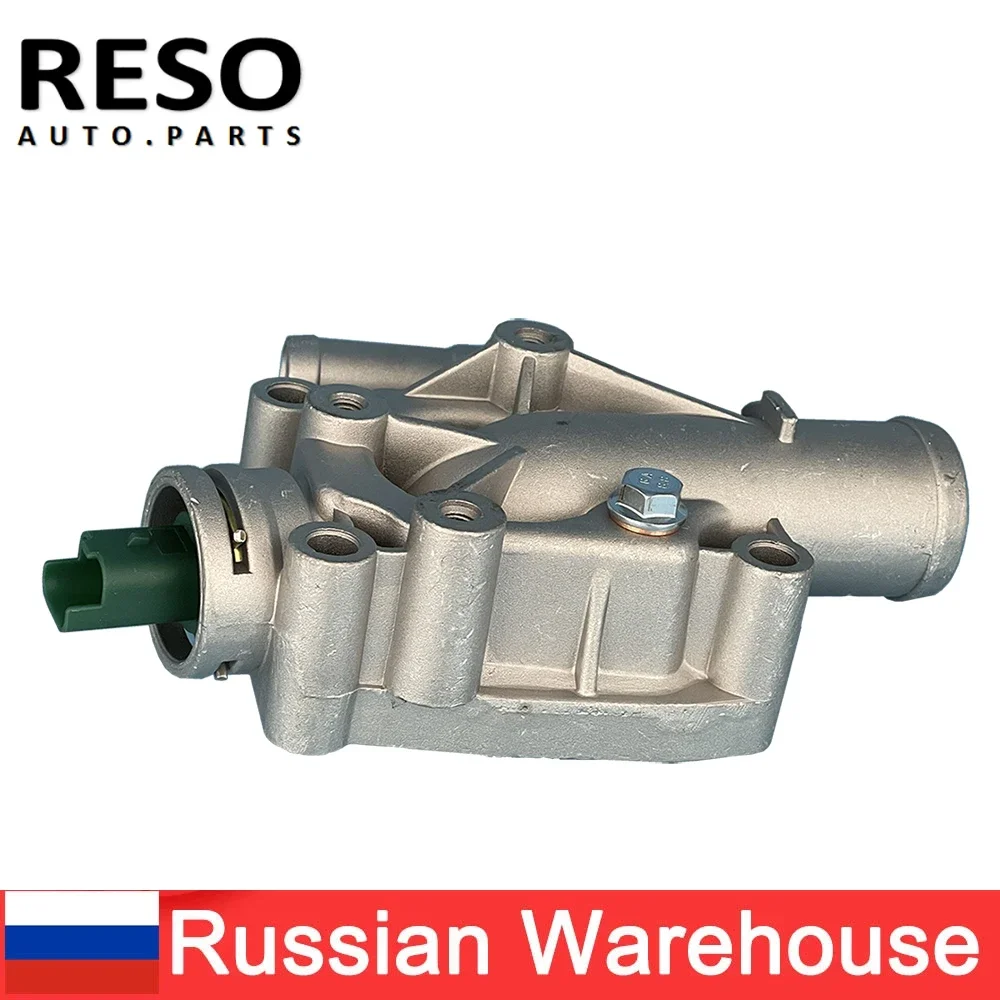 RESO Engine Coolant Thermostat engine coolant thermostat with Housing For Peugeot Partner 206/207/307/308/1007 For Citroen C2 C3 C4 1336.Z0 1336Z0