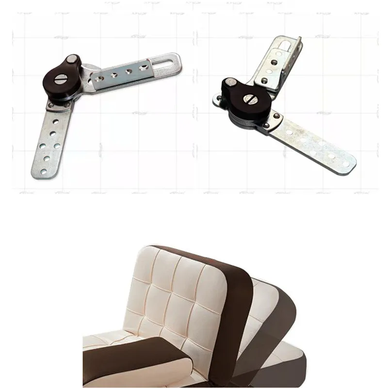 2pcs พับเฟอร์นิเจอร์ Joint บานพับ 90 องศาปรับได้ 5 6 ตําแหน่งเตียงโซฟา headrest Lift UP RATCHET บานพับฮาร์ดแวร์ CONNECTOR 1