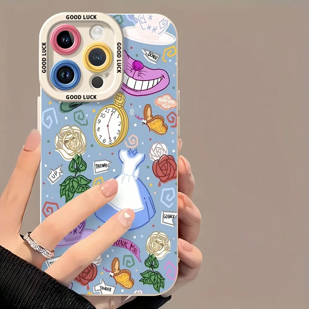 Alice In Wonderland Pattern Samsung 12 13 14 15 Pro 14 Plus 15 16 Pro Max 17 17 Pro 17 Pr